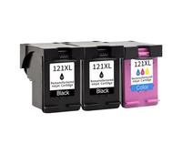 GAOLINLINOZ Compatible 121XL Ink Cartridge For H-/P 121 XL For HP121 Deskjet D2563 F4283 F2423 F2483 F2493 F4213 F4275 F4283 F4583 Printer(2Black 1Color)