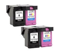 GAOLINLINOZ Compatible 121XL Ink Cartridge For H-/P 121 XL For HP121 Deskjet D2563 F4283 F2423 F2483 F2493 F4213 F4275 F4283 F4583 Printer(2Black 2Color)