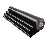 Gaommini Black Pond Liner 4x6m 7x8m 8x10m Underlay Heavy Duty Garden Fish Pool Membrane Preformed Liners, Durable HDPE Polythene Plastic Sheeting for Water Garden(1x8m(3.3x26.2ft))