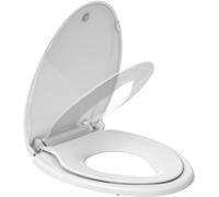 GAOMON soE6zFWwMvFwcvV3zUxH1g6G Toilet, White, Elongated Seat with Toddler Seat