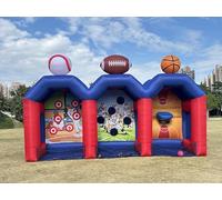 Gaonala Inflatable Carnival Games, 11FT Giant Inflatable Football Target Toss Game, Easy Setup for Indoor Outdoor Party Throwing Football Commercial Games for Backyard & Tailgate, Birthday Parties