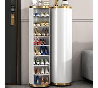 GAONUDAN Shoe Cabinet 360-degree Rotating Shoe Rack for Entryway Storage - Modern Metal Stand for Small Spaces - Vertical Shoe Organizer Stand