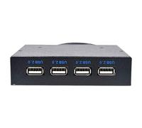 Gaoominy 3.5 Floppy Bay 4 Ports USB 2.0 Hub USB2.0 Front Panel Expansion Adapter Connector Bracket With 10Pin Cable For Desktop