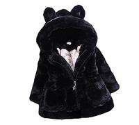Gaorui Baby Girls Kids Hooded Rabbit Coat Faux Fur Warm Jackets Outwear Winter Clothes for 1-4 Years Old