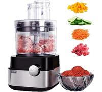 GAORUTO Electric Cheese Grater Vegetable Slicer Electric Cheese Grater for Cheese and Vegetables Kitchen Food Processor Machine Electric Salad Maker for Home Use A