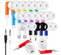 Gaosen Bulk Earbuds Headphones 10 Pack for Classroom Kids Students School, Multi Colored Class Set Wired Earphones for Children Toddler Teens Boys Girls and Adult