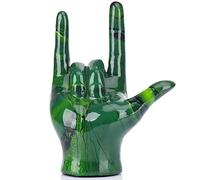 GAOSHENG Emerald Green Hand Gesture Decor Statue,Modern Art Home Decor Accent I Love You Sign Language,Objects Gifts for Couples Bedroom Coffee Table Centerpiece,Countertop,Desktop,Bookshelf