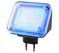 GAOUTO LED TV Simulator: TV Simulator, TV Simulator with 12 LEDs and 3 Selectable Programmes, Adjustable Running Time ON/4H/7H, Fake TV with Light Simulation for Use as Burglary Protection