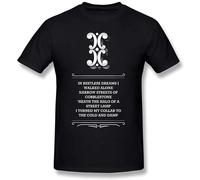 Gaowee Men's The Sound of Silence Disturbed Art T Shirtyiliax06759 T-Shirt Black XXL