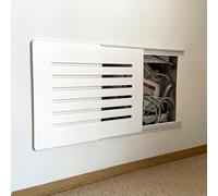 GAOXIAO Decorative Fuse Box Covers Conceal The Electricity Meter, Wall Mounted Cabinet Circuit Breaker Panel Covers, Hide Meter Electric Electrical Circuit Breaker Box White/B 45 x 35cm