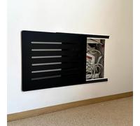 GAOXIAO Decorative Fuse Box Covers Conceal The Electricity Meter, Wall Mounted Cabinet Circuit Breaker Panel Covers, Hide Meter Electric Electrical Circuit Breaker Box Black/B 50 x 40cm