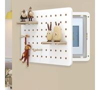 GAOXIAO Electric Meter Box Cover Decorative Wall Fuse Box Covers, Wooden Electrical Panel Cover, Hide Electric Meter Box Decorative Painting for Hotel Kitchen and Bedroom White 40 x 30cm