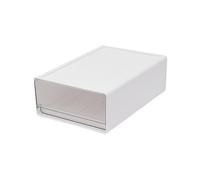 GAOXIAO Plastic Storage Drawer Box Organizer Cabinet Office Home Desktop Tidy, 3PCS Storage Drawer Units, Stackable Desk Organiser, Compact Desktop Organizer Boxes for Dorm White 3pc S
