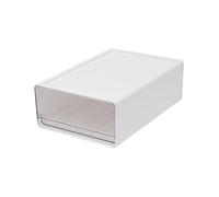 GAOXIAO Plastic Storage Drawer Box Organizer Cabinet Office Home Desktop Tidy, 3PCS Storage Drawer Units, Stackable Desk Organiser, Compact Desktop Organizer Boxes for Dorm White 3pc M