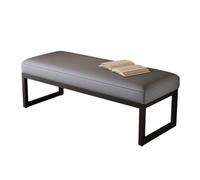 GAOXIAO Shoe Bench Storage with Seat, Entryway Shoe Benches with Leather Cushion End of Bed Bench with Padded, Shoe Organizer for Entry Hallway Living Room Bedroom Closet Gray 60 x 38 x 40 cm