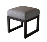 GAOXIAO Shoe Bench Storage with Seat, Entryway Shoe Benches with Leather Cushion End of Bed Bench with Padded, Shoe Organizer for Entry Hallway Living Room Bedroom Closet Gray 40 x 38 x 40 cm