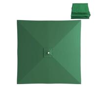 GAOXIAO Sun Umbrella Replacement Canopy, Square Patio Umbrella Canopy for Hanging Offset Cantilever Outdoor Umbrella 4/8 Ribs Backyard Garden Beach Yard Table Cover Dark green 3m 8ribs