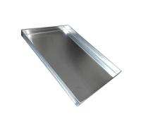 GAOXIAO Washing Machine Tray Prevent Flooding, Stainless Steel Plant Trays, Multi-Purpose Dryer Drip Pan Oil Drain Pan for Kitchen Laundry Pet Feeding More, No Hole 40x40x5cm