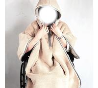 GAOXIAO Winter Wheelchair Blanket for Adults, Warmer Cover Blanket Waterproof Windproof, Universal Fit Zipped Removable Opening Warm Dry, Perfect for Keeping Legs Cosy Light Brown 98 x 100 cm