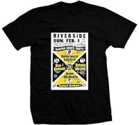 GAOXIN Winter Dance Party - Buddy Holly - Hand Screened, pre-Shrunk 100% Cotton T-Shirt Black Black XXL