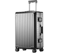 GAOXIONG Hardside Luggage, Aluminum Magnesium Alloy Suitcase with 360° Double Spinner Wheels, Aluminium Frame with 180° Rebound Handle, Thickened Lining, Waterproof and Durable