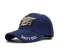 GAOXUQIANG Mens US Navy Baseball Cap Navy Seals Cap Tactical Army Cap Trucker Gorras Snapback Hat for Adult,Navy Blue,L