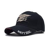 GAOXUQIANG Mens US Navy Baseball Cap Navy Seals Cap Tactical Army Cap Trucker Gorras Snapback Hat for Adult,Black,L
