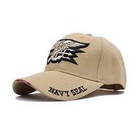 GAOXUQIANG Mens US Navy Baseball Cap Navy Seals Cap Tactical Army Cap Trucker Gorras Snapback Hat for Adult,Khaki,L