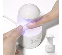 GAOY Mini UV Light for Gel Nails, Small Curing Light, Eggshell LED Nail Lamp, Fast Curing, White