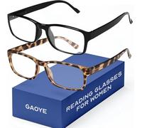 Gaoye 2 Pack Reading Glasses Men/Women, Eyeglasses, Blue Light Readers for Men/Women, Computer Eye Glasses, Cheaters