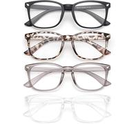 Gaoye 4-Pack Blue Light Blocking Glasses Fashion Square Fake Nerd Eyeglasses Frame Anti UV Ray Filter Computer Gaming Glasses