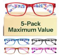 Gaoye 5 pack Reading Glasses Men/Women, Eyeglasses, Blue Light Readers for Men/Women, Computer Eye Glasses, Cheaters