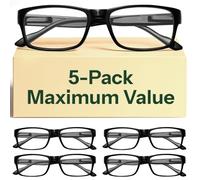 Gaoye 5 pack Reading Glasses Men/Women, Eyeglasses, Blue Light Readers for Men/Women, Computer Eye Glasses, Cheaters
