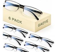 Gaoye 6 Pack Reading Glasses Men/Women, Eyeglasses, Blue Light Readers for Men/Women, Computer Eye Glasses, Cheaters