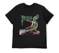 GAOYEA Trivium The Crusade Unisex 100% Cotton Short-Sleeve T-Shirts Black XL