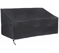 GaoYIYI 210D Oxford Cloth 2/3/4 Seat Black Bench Cover,Garden Bench Cover,Outdoor Bench Dust Cover, Sunscreen,Waterproof And Windproof(Size:190x66x89cm,Color:black)