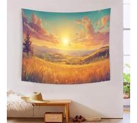GAOYUCHUN Beautiful Sunset Tapestry Wall Hanging 3D Print Tapestries Home Decor Tapestry for Bedroom Room Decor Twin Bedspread 100cmx150cm