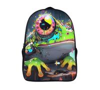 GAOYUCHUN Cute Frog Backpack Kids School Bookbag School Bag 3D Printed Cartoon School Bag for Boys Elementary And Middle School Student Backpacks 40x28x16cm