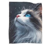 GAOYUCHUN Ragdoll Cat Fleece Throw Blanket for Adult Children Bed Blanket,3D Soft Warm Microfiber Bedding for Bed Couch Sofa Throws Blanket Couch,Travel,Kids,Camping 80x90inch(200x230cm)