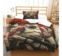 GAOYUCHUN Star Wars Duvet Cover 2 PCS Hotel Quality Quilt Cover Bedding Sets Bed Covers with Pillowcases with Zipper Closure Ultra Soft Hypoallergenic Microfiber Single（135x200cm）
