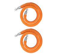 GAOzhenq Queue rope barrier, Velvet Stanchion Rope 3/4/5/6Ft,Diameter 1.3in Queue Line Barrier(E,2.2m/7.2ft/86.6in)