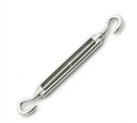 GAOzhenq Turnbuckle Wire Tensioner, 1PC 304 Stainless Steel Wire Rope Blue Bolt Turnbuckle Bolt Hook Screw Wire Rope Tensioning Tightener Tight Rope Connector(C to C,M8)