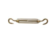 GAOzhenq Turnbuckle Wire Tensioner, 1pc M4/M5/M6/M8 Turnbuckle Bolt Hook Rigging Eye Screw Wire Rope Tensioning Tightener Tight Connector(C to C,M6)