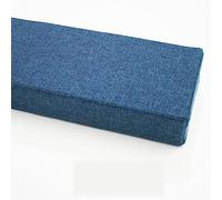 Gap Filler Pillow Custom Size, Bolster to Close Gap Between Headboard Wall or Foot Board for Twin to King Bed, Washable Armrest Cushion, 120 * 10 * 10cm, Blue