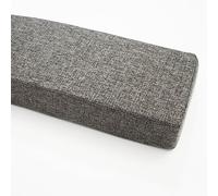 Gap Filler Pillow Custom Size, Bolster to Close Gap Between Headboard Wall or Foot Board for Twin to King Bed, Washable Armrest Cushion, 200 * 8 * 8cm, Dark Grey