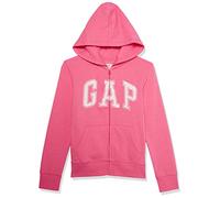 GAP Girls Logo Fz Hoodie, Pink jubilee nylon on, S