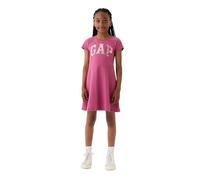 GAP Girls' Short Sleeve Logo Dress, Red Violet, M