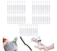Gap Hole Anti-Clogging Cleaning Brush, Anti Clogging Cleaning Brush, Hailoyearn Shower Head Cleaning Brush, Hailoyearn Shower Head Brush, Suitable for Holes Larger Than 0.7mm in Diameter (50pcs)