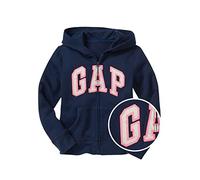 GAP Logo Fz Girls' Hooded Sweatshirt, Elysian Blue, M