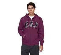 GAP Logo Heritage Hoodie Hooded Full Zip Sweatshirt, Crown Jewel 16-3640tcx, M